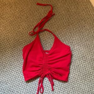 Red XS Hollister Tie Back top
